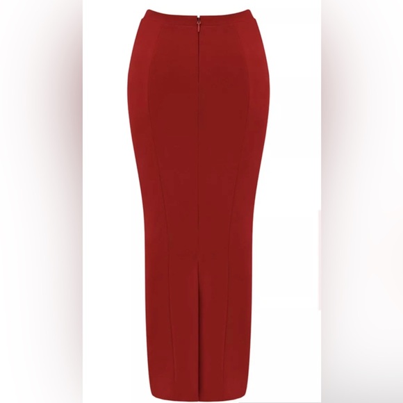 NEW House of CB Nayara skirt in Red size S - Picture 5 of 5